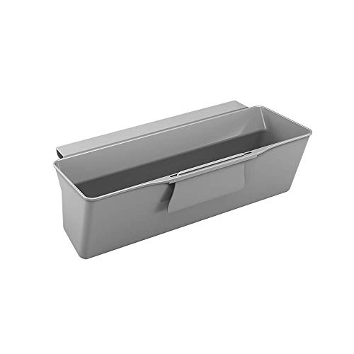 Metaltex Cesta recogedora para residuos de Cocina (35 x 16 x 13 cm), Color Gris, 35x16x13 cm