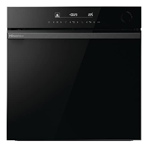 Hisense BSA66346PBGWIFI- Horno, Even Bake 77L, Cocción Vapor, Cocción Congelados, Modo Air Fry, Modo Pizza, Programas Auto, Puerta Extraíble, Wifi - Connect Life