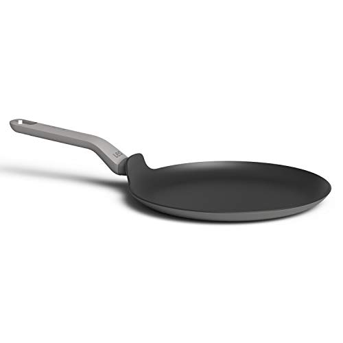 Berghoff 3950174 - Sartén para pancakes 26 cm, revestimiento antiadherente, cuerpo aluminio, mango ergonómico, induccion, vitro, gas, gris