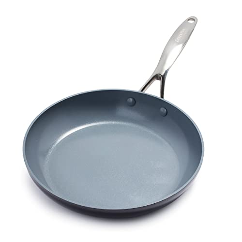 GreenPan Valencia Pro Sartén Anodizado Duro Cerámica Saludable Antiadherente 28 cm, Libre de PFAS, Inducción, Apta para Lavavajillas, Apta para Horno, Gris