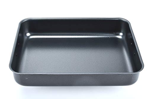 Moneta Natural Rustidera de horno, lasagnera antiadherente, aluminio, negro, 40x28 cm