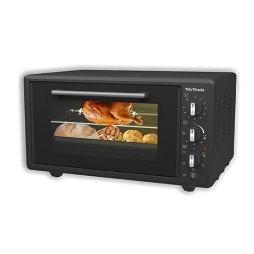 Mxonda Horno de sobremesa con conveccion 45 litros HC2604 1400W 5 modos calentamiento, grill, Limpieza a Vapor, rustepollos