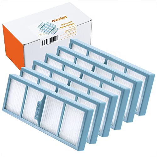 BAKUUM Pack 6 Filtros HEPA, depósito solidos, para Cecotec Conga 8090 Ultra 9090. Pack repuestos y accesorios para robot aspirador