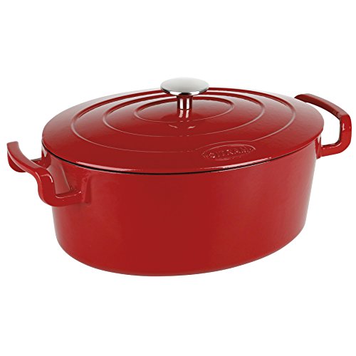 Sitram Cocotte, Hierro, Rojo, 6,5 l