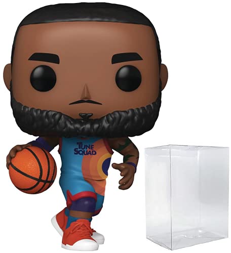 Funko Pop! Movies: Space Jam, A New Legacy - Lebron James Dribbling Vinyl Figure #1090 (Includes Compatible Pop Box Protector Case)