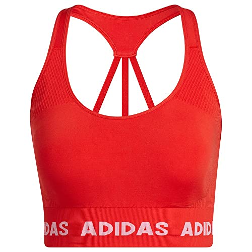 adidas T Aeroknit Bra, Sujetador Deportivo Mujer, Rojo (Vivid Red), L