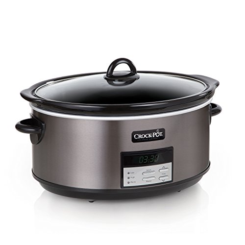 Crockpot SCCPVFC800-DS olla de cocción lenta de 8 cuartos de galón, programable, color negro sin manchas