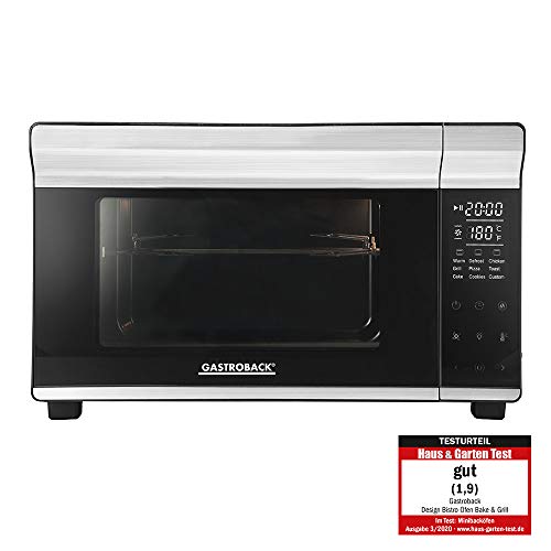 Gastroback 42814 fabricante de pizza y hornos 3 Pizza(s) Acero inoxidable 1500 W - Horno para pizzas (3 Pizza(s), Acero inoxidable, 30 cm, Digital, 230 °C, 30-230 °C)