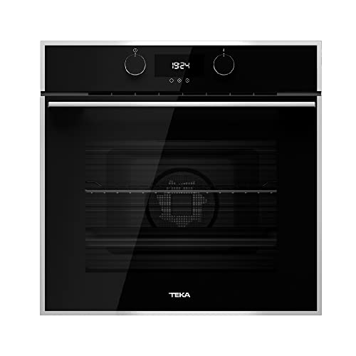 Teka HLB 830 - Horno Multifunción de 60 cm, Sistema de Limpieza HydroClean® PRO, 6 Funciones de Cocinado, Touch Control, Sistema de 1 Guía Plus-Extension, Color Cristal Negro con Marco