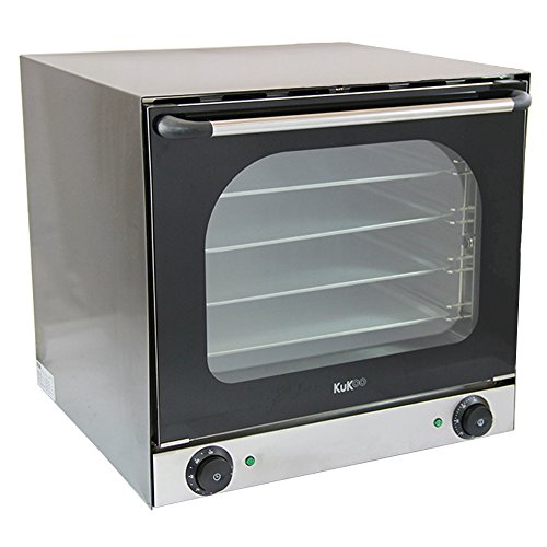 Horno de Convección Eléctrico Sobremesa Profesional con Doble Ventilador+4 Bandejas Mini Horno Comercial Pizza Panaderías, Hoteles, Cocinas, Cafés, Restaurantes, 50-300°C Temporizador 0-120 minutos