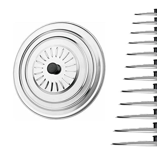 Tapa sarten universal fabricada en acero inoxidable desde 16cm hasta 40cm, tapa multiusos para sartenes ollas y baterias, tapa anti salpicaduras universal adaptable - Acero Inoxidable (26cm)