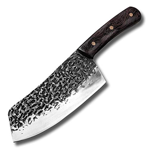 Cuchillo de cocina con patrón de martillo forjado a mano Cocina de estilo chino 5CR15 Cuchillo de acero inoxidable de acero inoxidable y cuchillo afilado cuchillo de cocina cuchillo chef Cocina cuchil