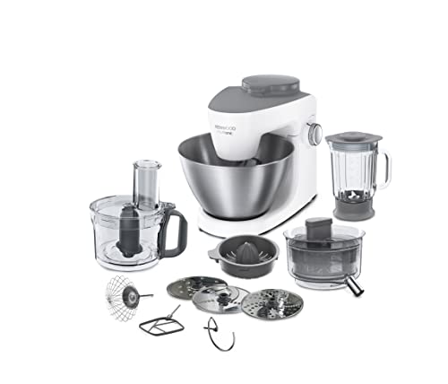 Kenwood KHH322WH 1000W 4.3L Color blanco - Robot de cocina (4,3 L, Color blanco, Metal, De plástico, 1000 W, 247 mm)