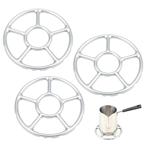 GZkedu 3 piezas de cocina de gas para wok anillo, chapa galvanizada, accesorio para cocina de gas, 15,5 cm, soporte para wok de cocina, cocina de gas, vitrocerámica, olla de cocción
