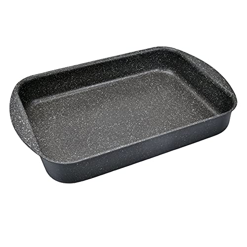 Moneta Etnea Rustidera de Horno, Lasagnera, aluminio, Negro 31x23 cm