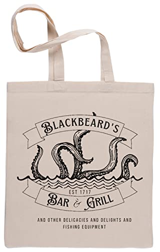 Blackbeards Bar and Grill Bolsa De Compras Shopping Bag Beige