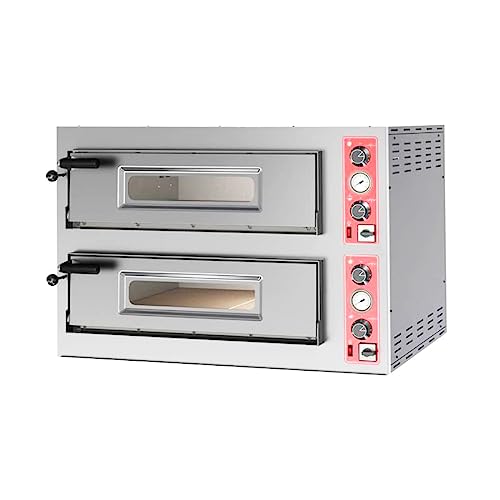 MBH - Horno pizza industrial eléctrico 4 pizzas hostelería. Horno pizza profesional italiano 1 piso para restaurante