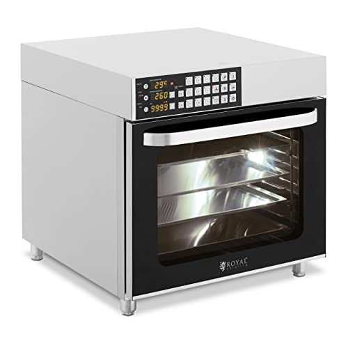 Royal Catering RCOV-04 - Horno de convección (2800 W, temporizador, 6 funciones, 4 bandejas, horno de mesa