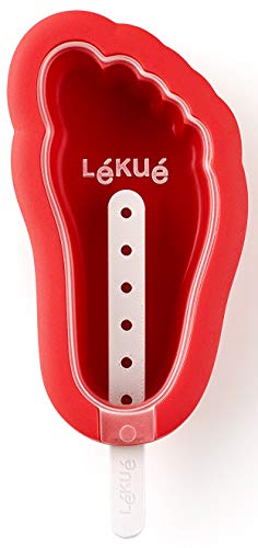 Lékué - Molde para helado icónico, diseño pie, color rojo