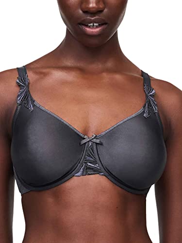 Chantelle Sujetador Hedona Cubierto Moldeado, Gris Profon/Gris Lavanda, 110D para Mujer