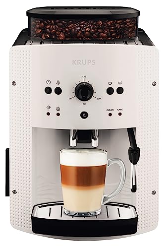 Krups Roma EA8105 - Cafetera superautomática 15 bares de presión, 3 niveles intensidad café, cantidad ajustable de 20 a 220ml, limpieza y descalcificación automático, molinillo integrado