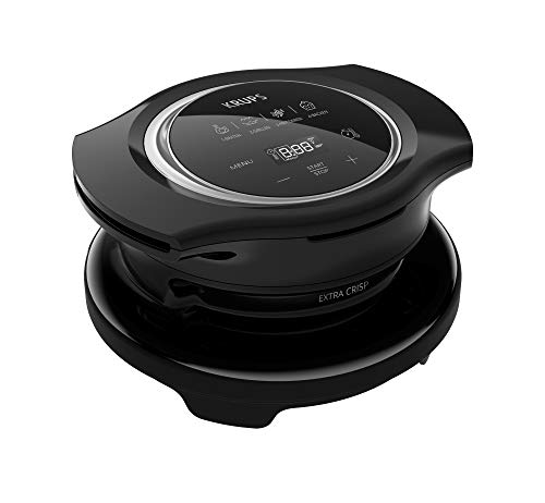 KRUPS AJ1508 Cook4Me Crispy Lid Tapa con tecnología Extra Crisp, Negro