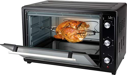 Jata HN966 Horno Eléctrico de Sobremesa, 2200 W, Capacidad 66 litros, Función Grill Rotisserie Convencción, Temporizador, Termostato Regulable, Incluye Parrilla, Medidas Externas 64 x 40 x 40 cm