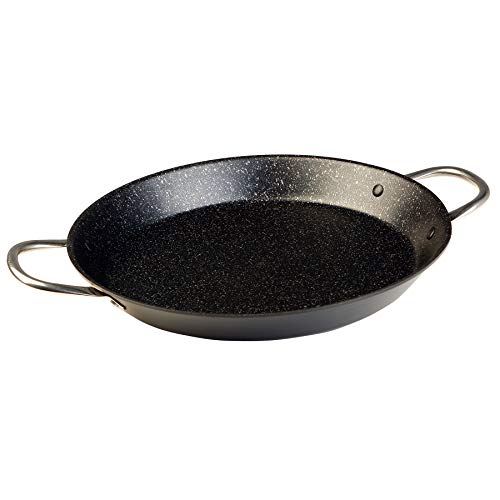 WECOOK! Ecochef Paellera Inducción, 46 cm, 12 Raciones, Aluminio Prensado, Antiadherente Titanio QUANTANIUM Ecológico 5 Capas sin PFOA, 3 mm Espesor, Apta Todas las Cocinas, Vitrocerámica, Gas