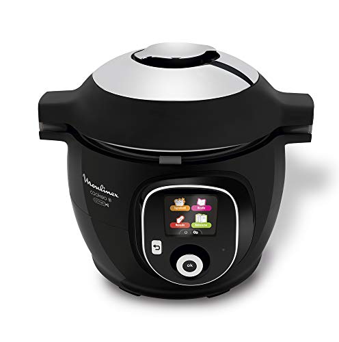 Robot de cocina Cookeo + Connect, con conexión a aplicación vía Bluetooth, con 150 recetas, 6 litros, de la marca Moulinex. Ref: YY2942FB (versión francesa)