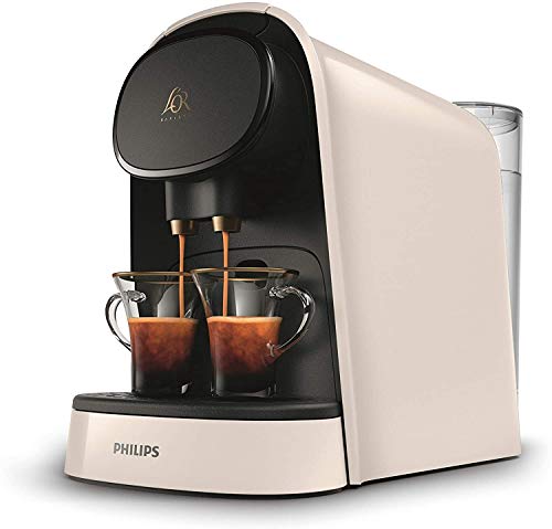 Philips Barista Cafetera Compatible con Cápsula Individual o Doble, 19 Bares Presión, depósito 1 L, Incluye Kit de degustación, Color Blanco