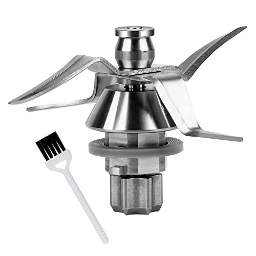 Anakel Home Cuchilla de Repuesto Compatible con Robot de Cocina VorwerkThermomix TM31 | Acero Inoxidable, 4 puntas, Junta y Cepillo de Limpieza incluidos