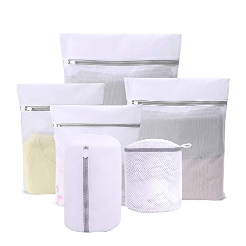 Lumeiy 6 Pack Laundry Bag, Mesh Laundry Bag, Lingerie Bags for Laundry, Laundry Bags with Premium Zipper for Sock, Bra, Underwear, Garment, Blouse, Hosiery, Jeans