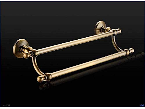 Towel Rack/Bronze Continental Thick Double Towel Rack Towel Rack Bathroom Towel Rack/Long Pendant Towel Rack/Toilet Pendant (Size : 68cm)