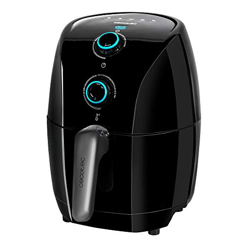 Cecotec Freidora sin Aceite 1,5L de Aire Caliente Cecofry Compact Rapid Moon. 900 W, Dietética, Capacidad 400 gr, Función Horno, Programable en Tiempo y Temperatura, Recetario