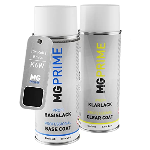 MG PRIME Pintura del Coche Set de Aerosoles para Rolls Royce K6W Lyrical Copper/Lyrical Cooper Pintura Base Pintura Transparente, Bote de Spray de 400 ml