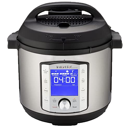 Instant Pot DUO EVO PLUS 113-0069-01-EU - Olla a presión eléctrica (7,6 L, 10 funciones en 1: esterilizador, hervidor lento, arrocera, vaporera, sauté, 113-0069-01-EU), color plateado