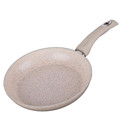 Dzwyc Sartén 11 Pulgadas sartén con Tapa, Piedra Derivado Antiadherente de Revestimiento, Cocinar Pan Anti-escaldadura de la manija Olla de cerámica Titanium Coating Batería de Cocina