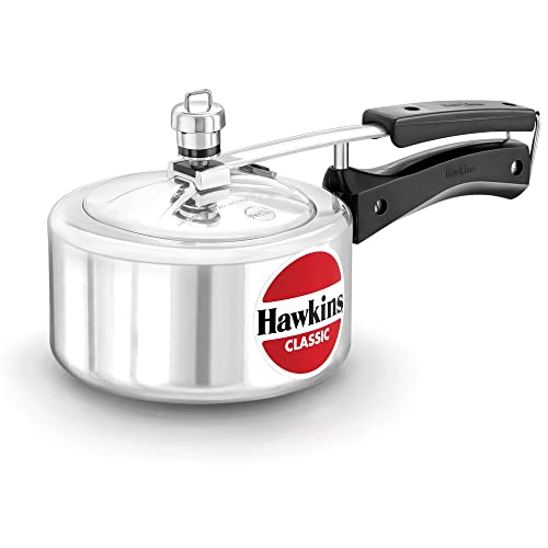 Hawkin Classic CL15 1.5 litros olla a presión de aluminio nuevo mejorado, pequeño, Plata 1.5-Liter plata