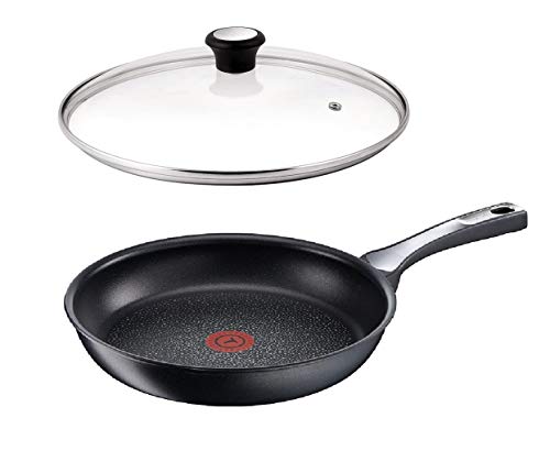 Tefal Expertise - Sartén de inducción con tapa de cristal (32 cm)