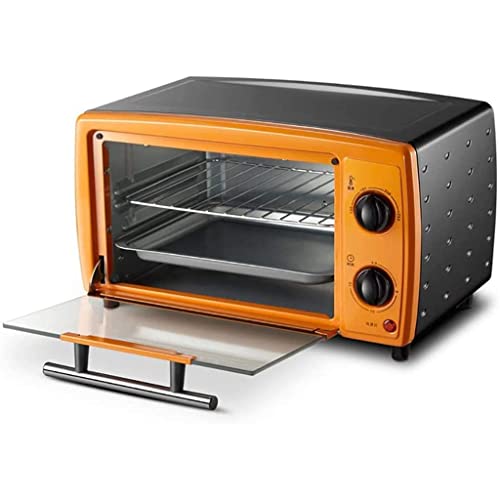 Mini Horno Tostador de 12 l, la Mejor convección, Incluye Bandeja para Hornear, Parrilla para Asar, Horno de encimera, tostadora de Acero Inoxidable Pulido, Mini hornos de Cocina para el hogar