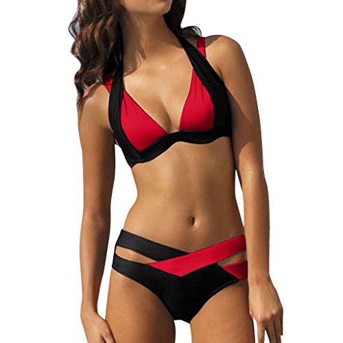 riou Bikini Mujer Push Up 2022 Brasileño Sexy Retro Bra Acolchado Bikini para Mujer Vendaje Ropa de baño de Dos Piezas Brasileños Bañador Tankinis vikinis La Natacion