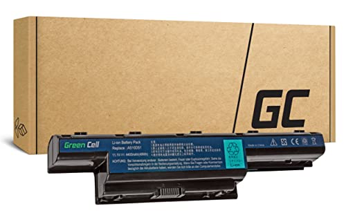 Green Cell® Standard Serie Batería para Acer Aspire E1-521 E1-531 E1-531G E1-571 E1-571G V3-551 V3-571 V3-571G V3-771 V3-771G Ordenadores Portatiles (6 Celdas 4400mAh 11.1V Negro)