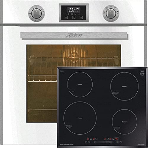 Kaiser Set horno EH 6326 W+KCT 6705 FI, Horno eléctrico, Independiente, 79L, Autolimpiador, Horno empotrado, 10 funciones+4 zonas de cocción