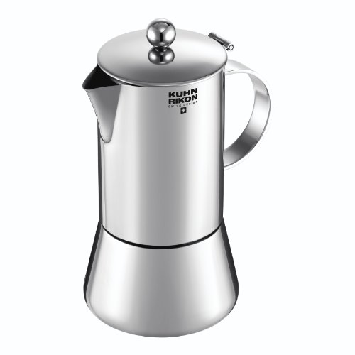 KUHN RIKON 38095 Cafetera Italiana Espresso Juliette Acero Inoxidable 0,5L 10 Tazas inducción, 0.5 litros