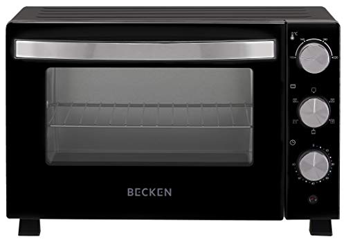 Becken Horno Eléctrico de Sobremesa, Capacidad 46L, 1800W, Temporizador 60 Min, Negro