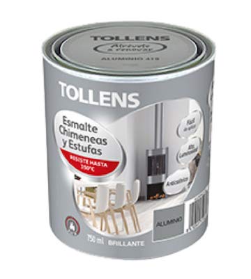 Tollens - Esmalte Chimeneas, Estufas y Tuberías Negro Satinado (250 ml)