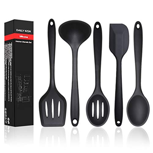 Silicona utensilios Set – Juego de espátulas de silicona flexible, resistente al calor antiadherente cocinar herramientas, libre de BPA & FDA (profesional, utensilios de cocina Gadgets de cocina)