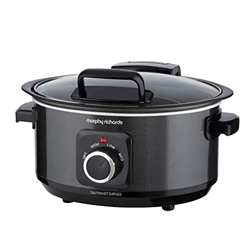 Morphy Richards 461020 - Olla lenta (6,5 L, 163 W), color negro