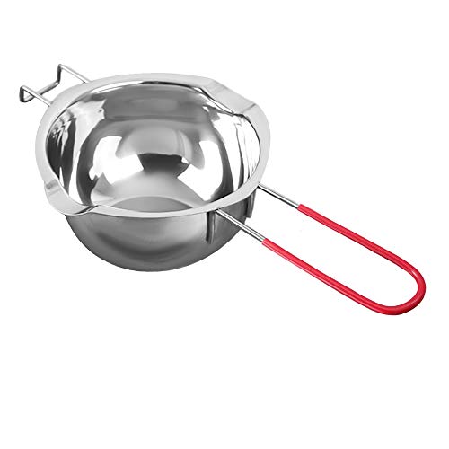 JEMESI 680ml Olla Universal de Acero Inoxidable, Ollas para Baño María para Derretir Chocolate, Dulces, Mantequilla y Queso, herramienta de cocina, para hacer velas de metal