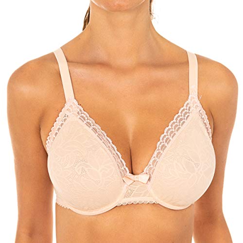 Playtex Sujetador Invisible Capacidad Aros, Beige (Nude), 105 (Tamaño del Fabricante:105C) para Mujer